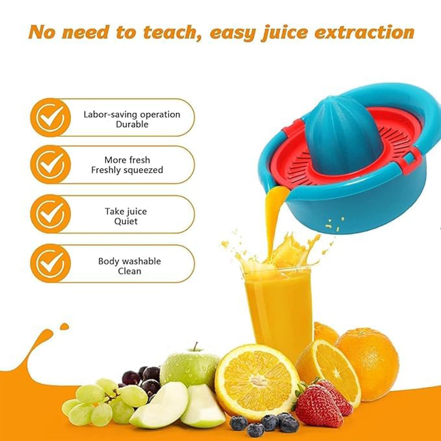 Supermom Plastic Premium Manual Hand Press Citrus Juicer (1 Pc) Supermom Plastic Premium Manual Hand Press Citrus Juicer (1 Pc)